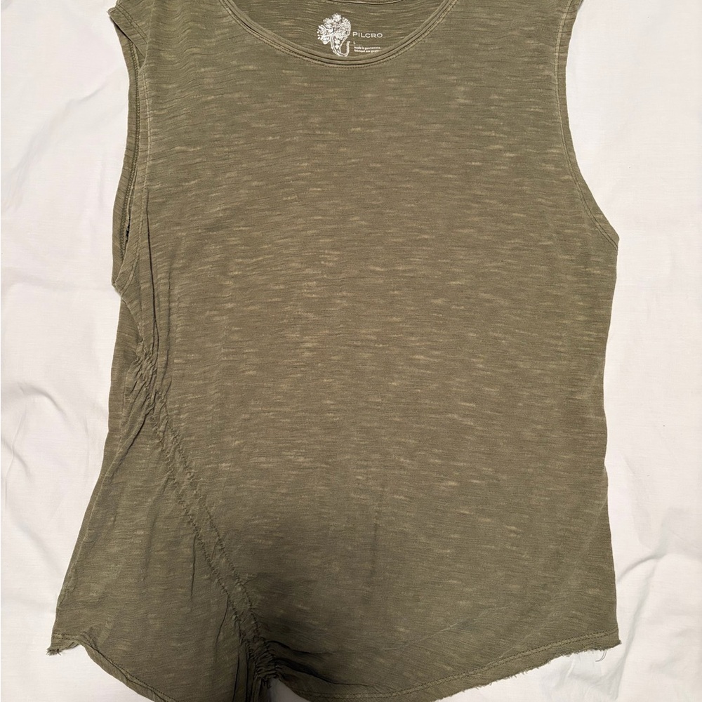 Pilcro Olive Women's Muscle Tee
